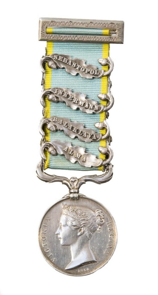 An antique Crimean medal
