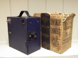 antique box cameras