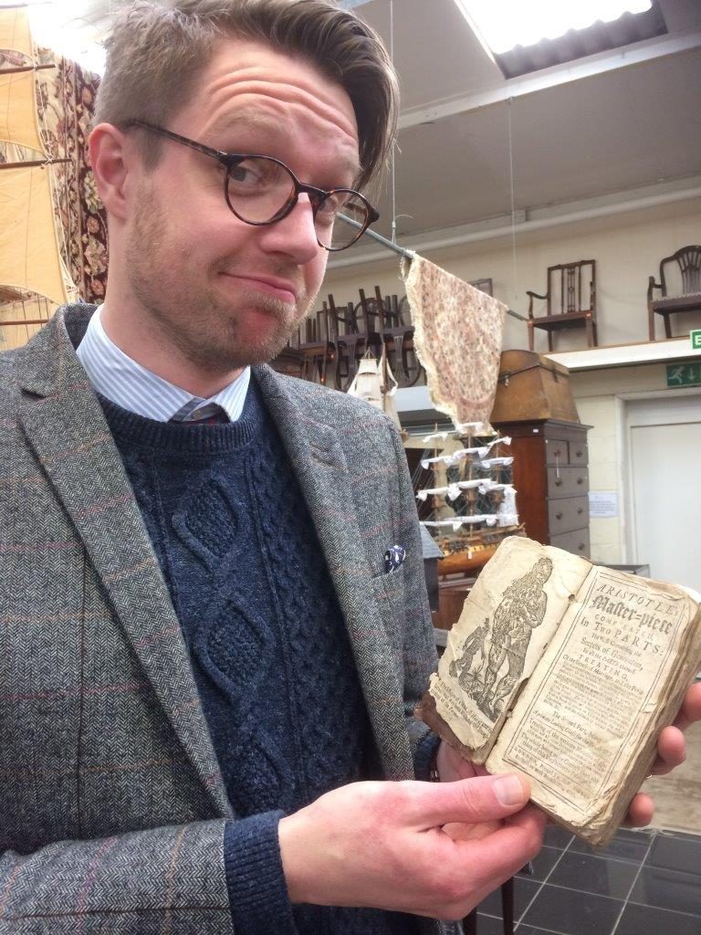 Hansons Jim Spencer with the sex manual from 1720