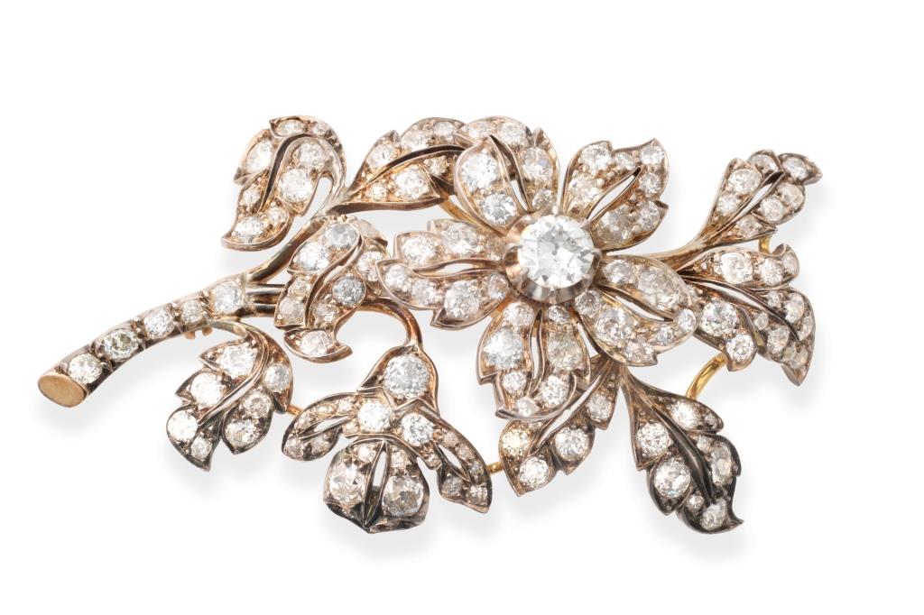 Antique diamond brooch