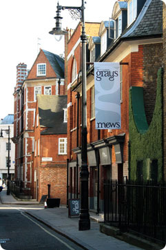 Exterior of Grays Antiques Centre