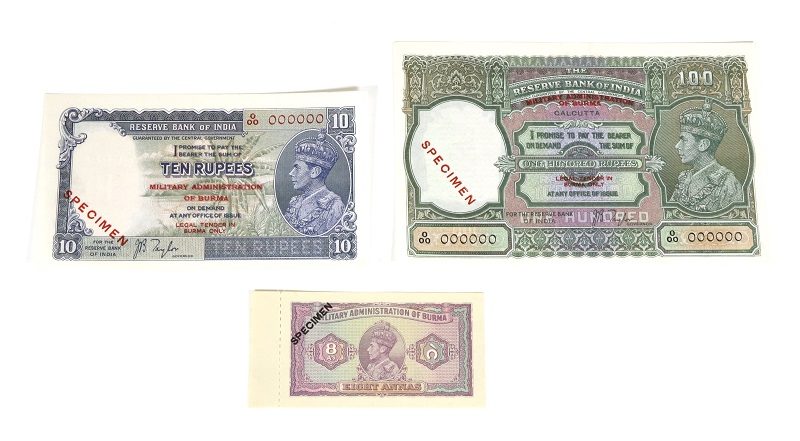 Burmese banknotes