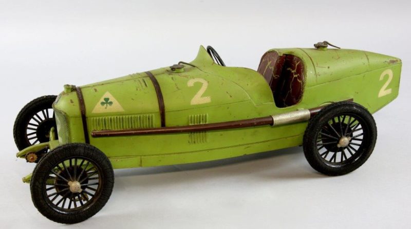 French tin toy car in Ewbank's sale