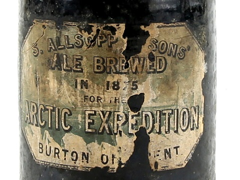 Arctic expedition bottle of ale