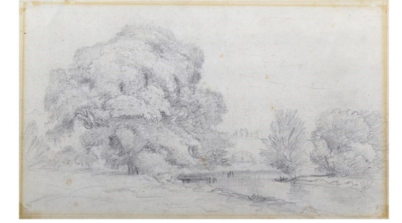 John Constable sketch believed to be of Framlingham castle