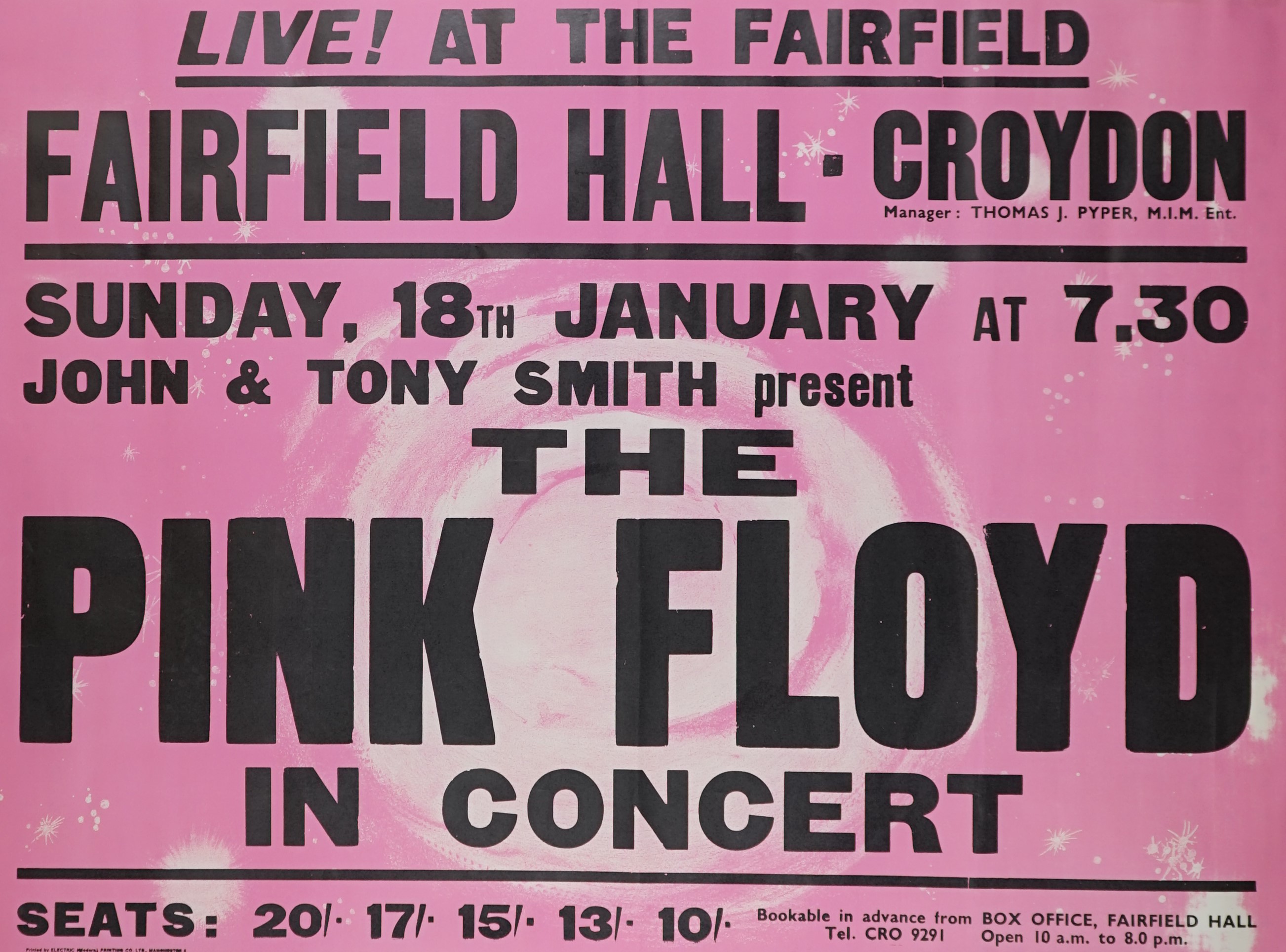 A rock poster from a collection sold at auction