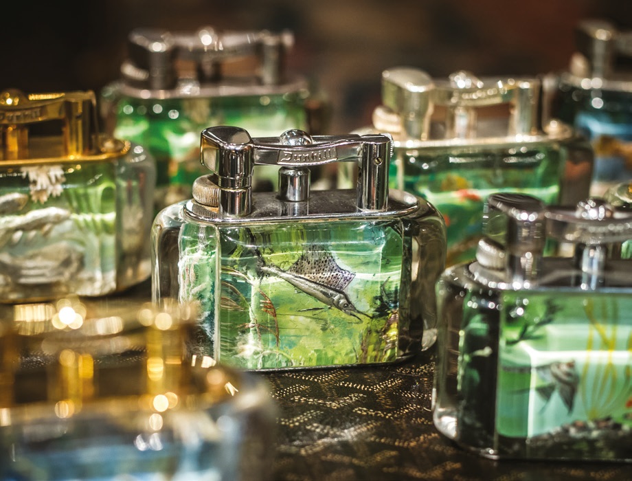 A collection of Dunhill Aquarium Lighters
