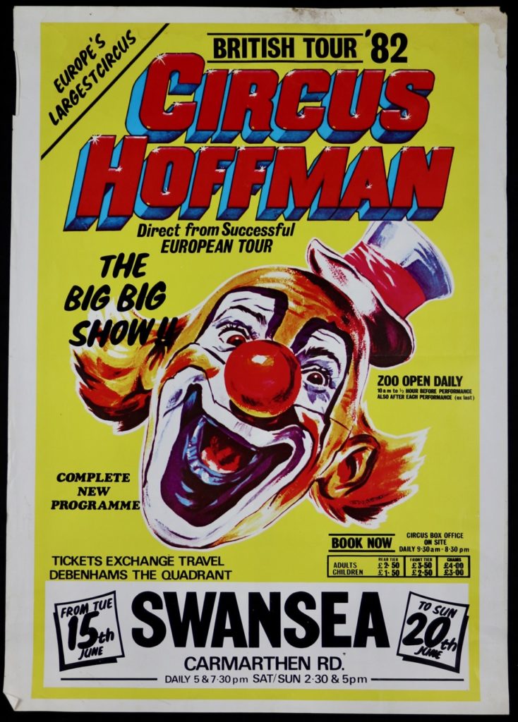 Circus Hoffman posters x 4, 1980’s