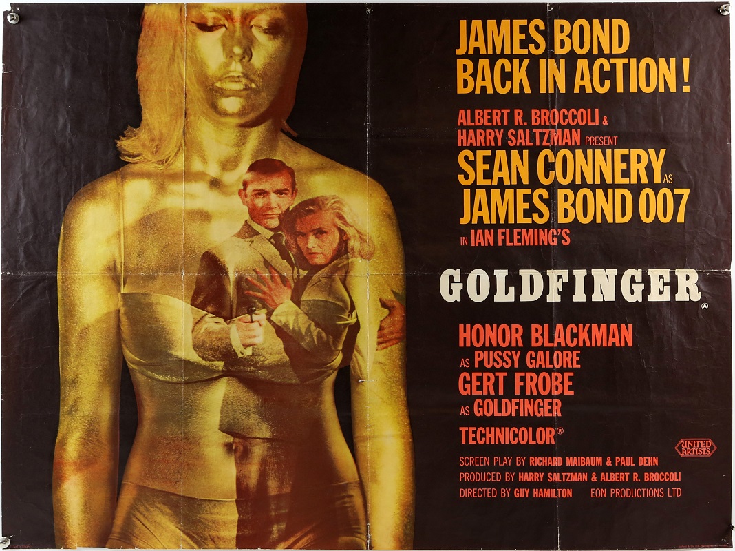 James Bond Goldfinger film poster