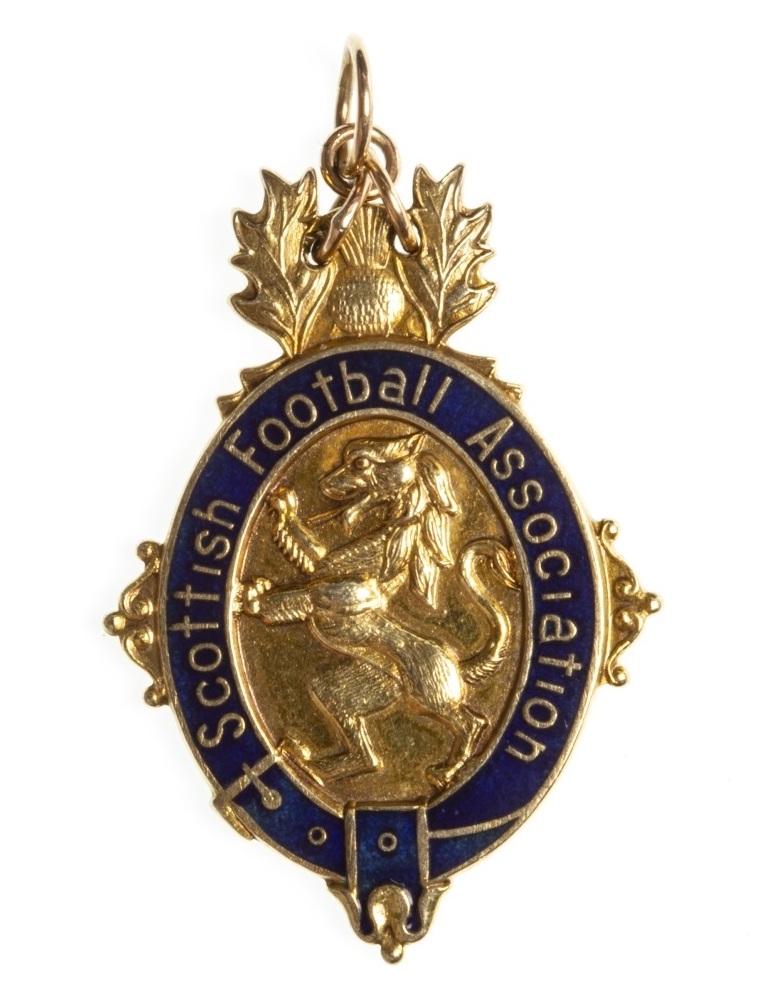 Rangers footballer Derek Johnstone's medal