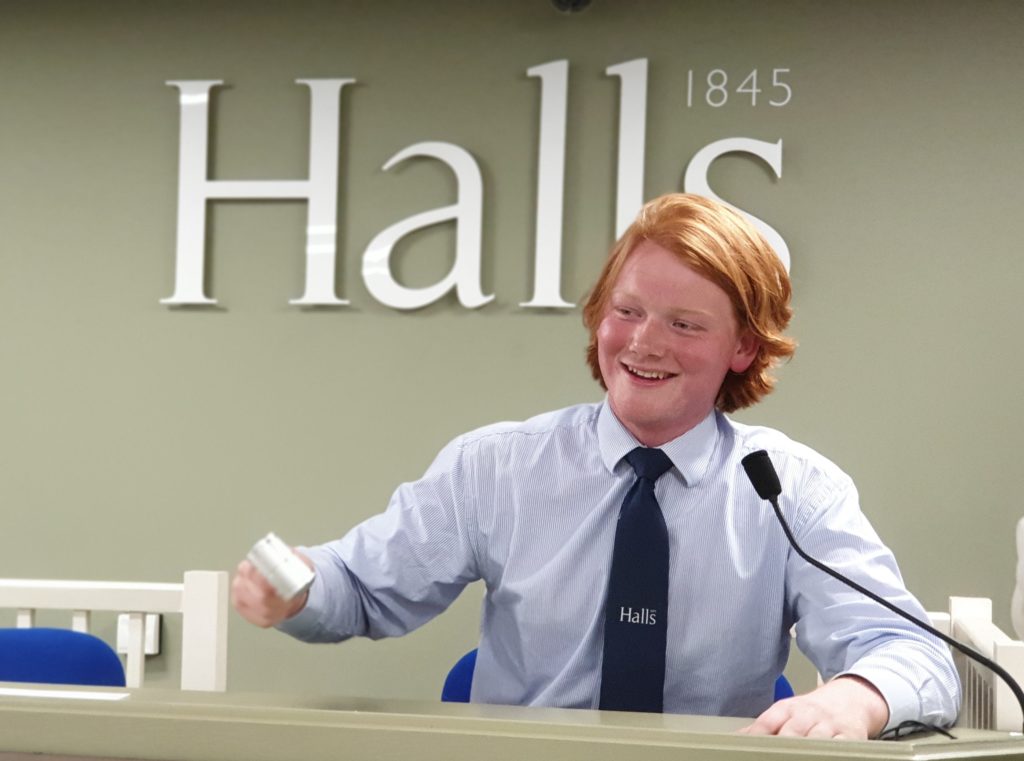 Young auctioneers Jack Austerberry