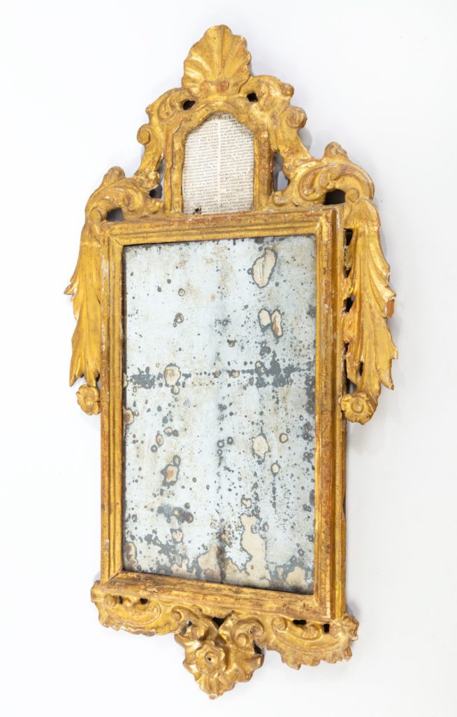 Antique gilded mirror at Winter Decorative Antiques and Textiles Fair