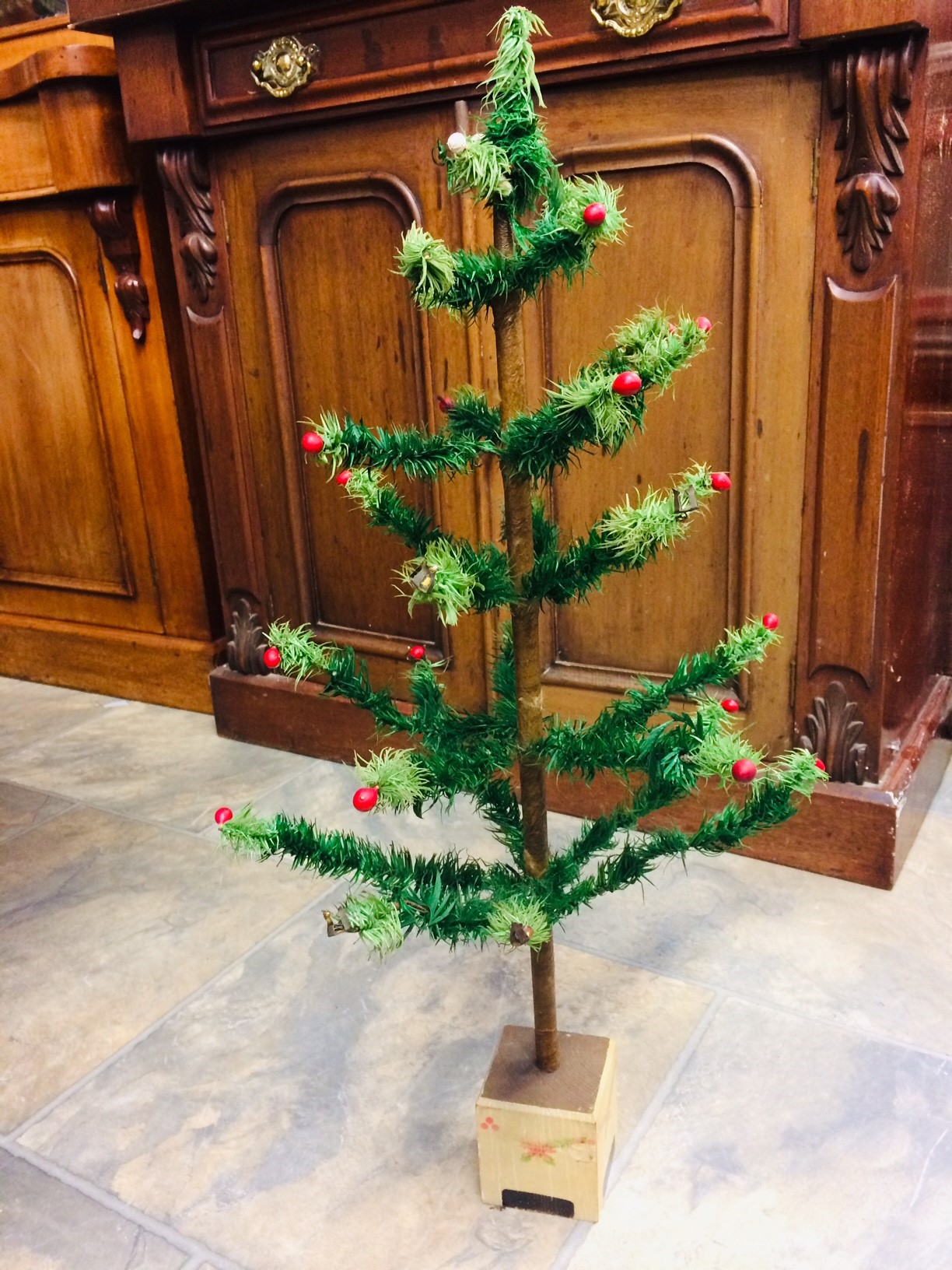 The vintage Christmas tree from Woolworths