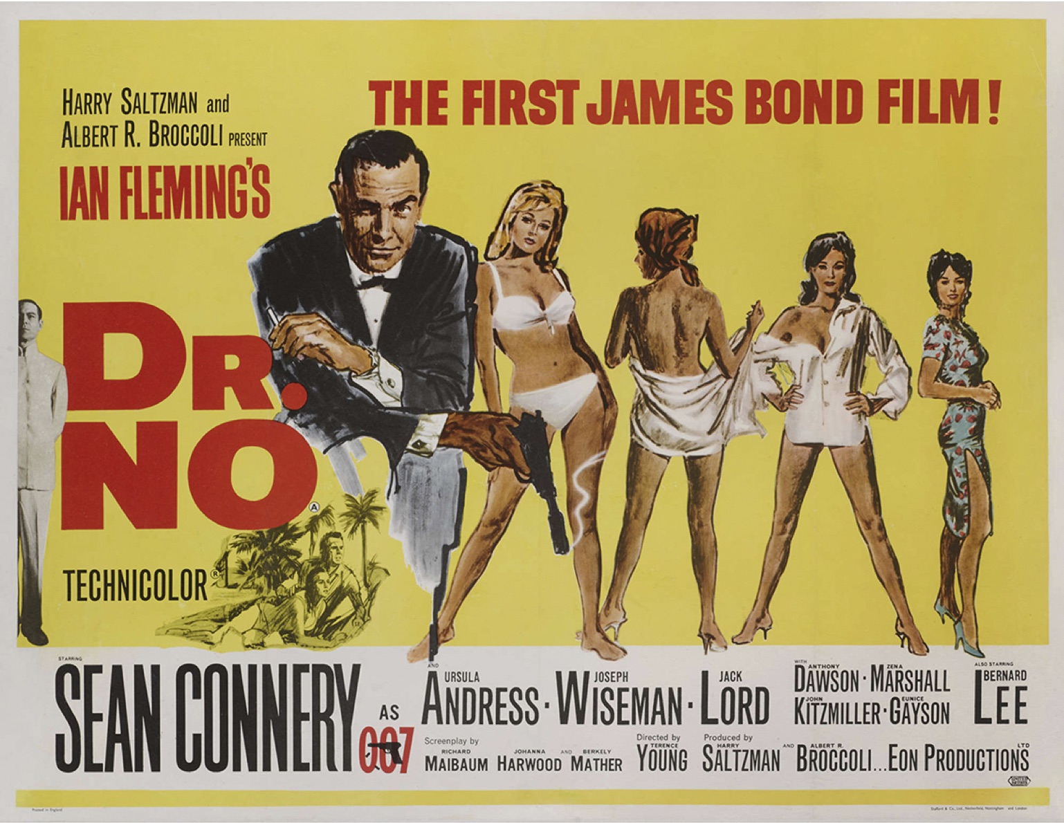 James Bond Dr No Vintage film poster