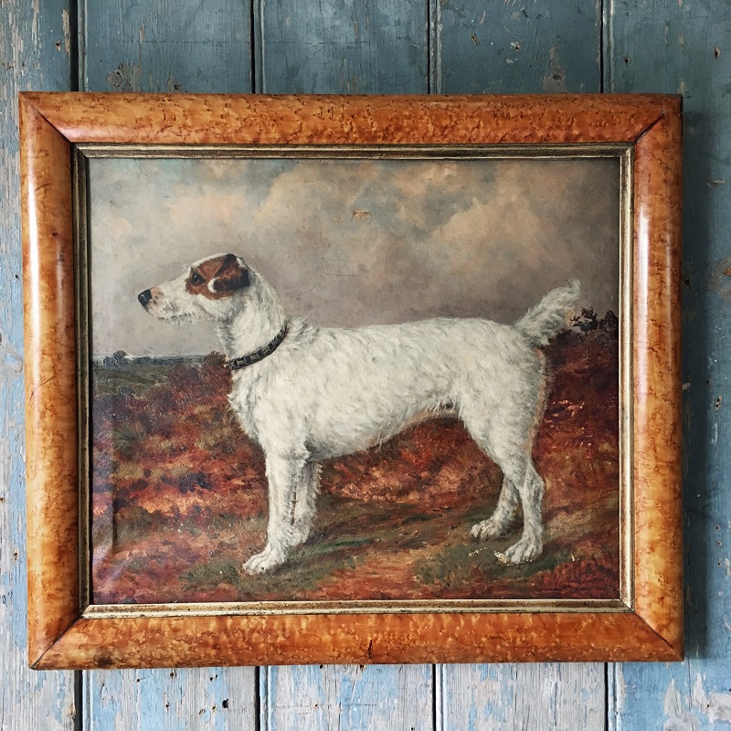 A portrait of a terrier dog from antique dealer Marc Kitchen-Smith