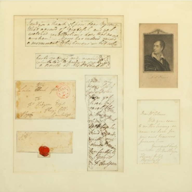 A letter from Lord Byron