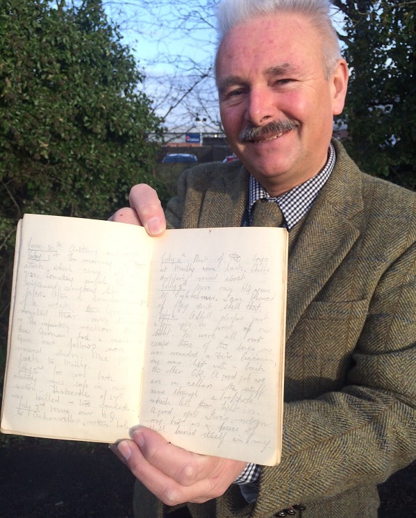 The First World War diary for sale at Hansons Auctioneers