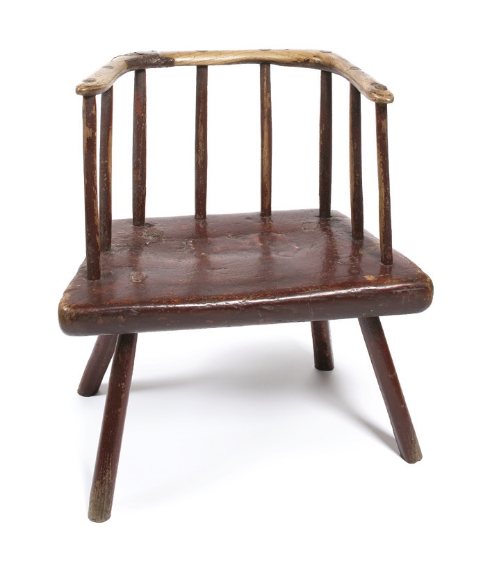 An antique Irish vernacular chair