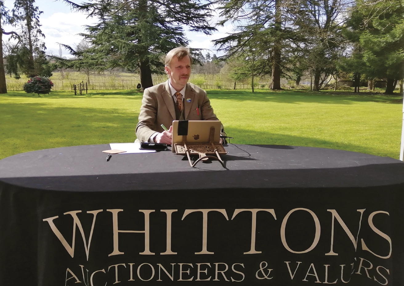 Edward Whitton holds auction in his garden
