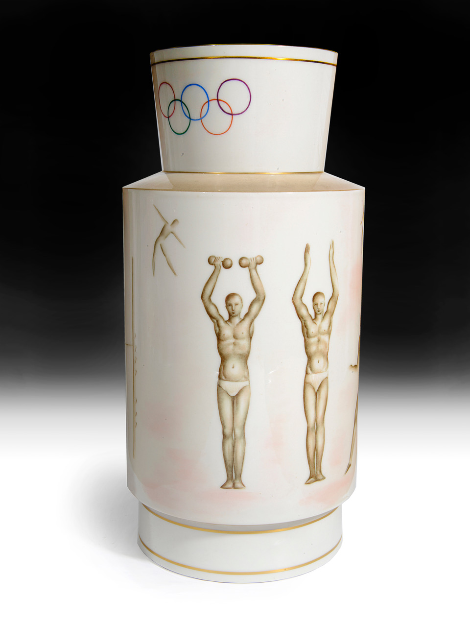 The Oympic Sèvres 'Athlétisme' art deco vase in the sale