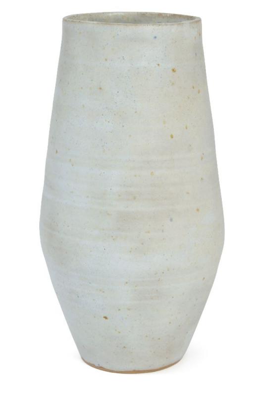 Dame Lucie Rie tall stoneware vase