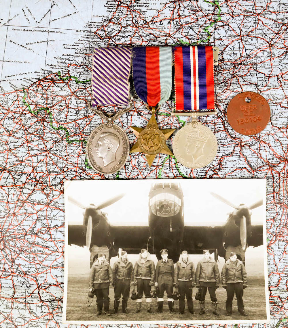 Distinguished Flying Medal group of three to Flight Sgt. Arthur Sykes, 35 Squadron RAF