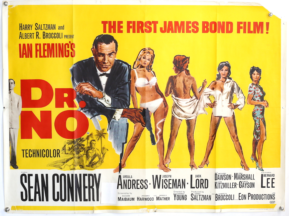 James Bond film poster for Dr No