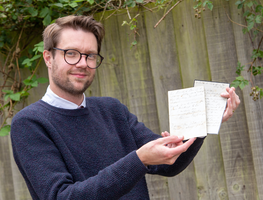 Hansons' expert Jim Spencer with Florence Nightingale letters