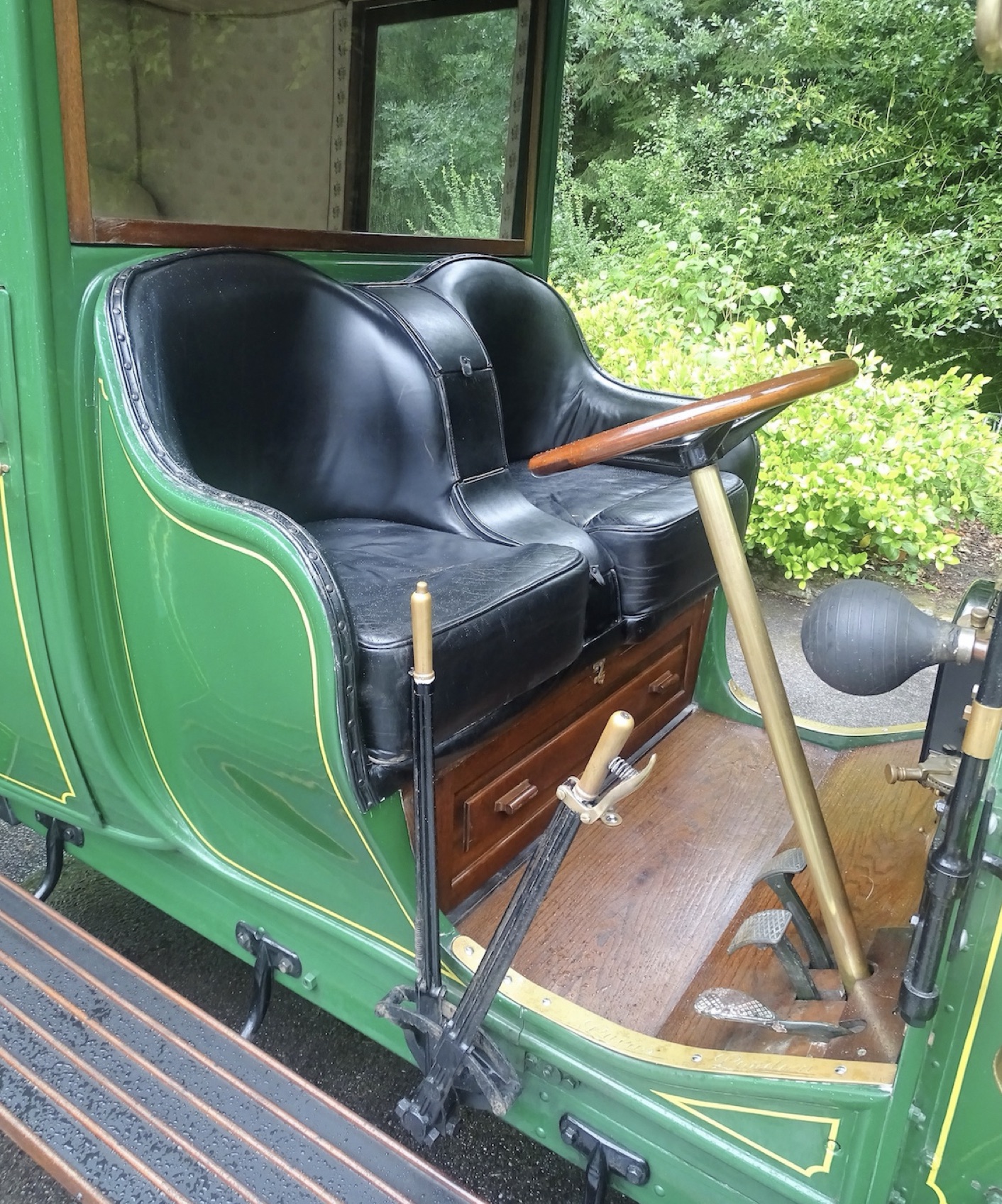 Interior of a classic Renault