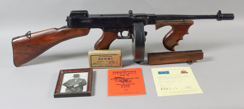 45 Calibre Thompson sub-machine gun,