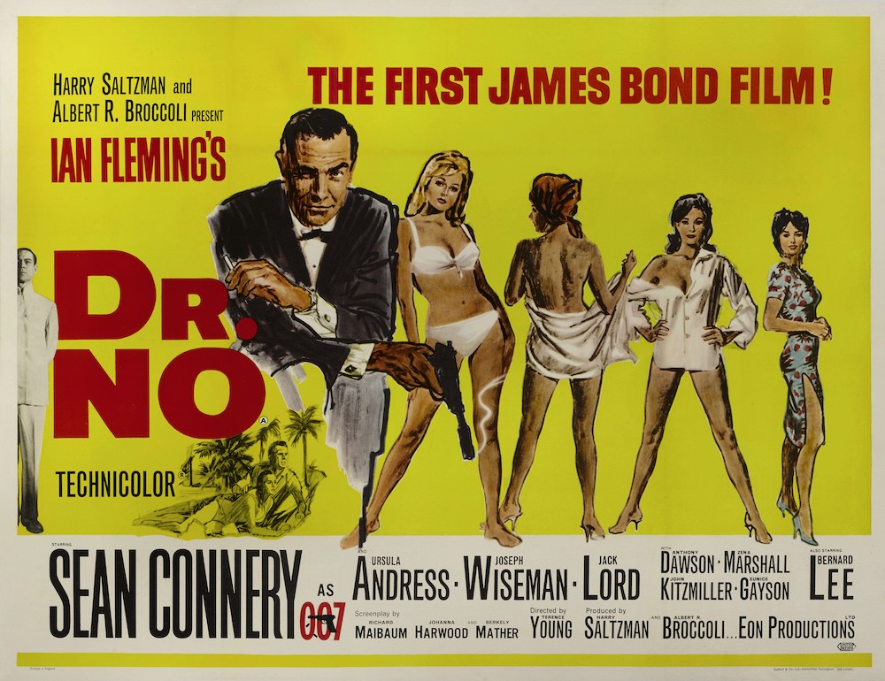 Original James Bond Dr No British film poster