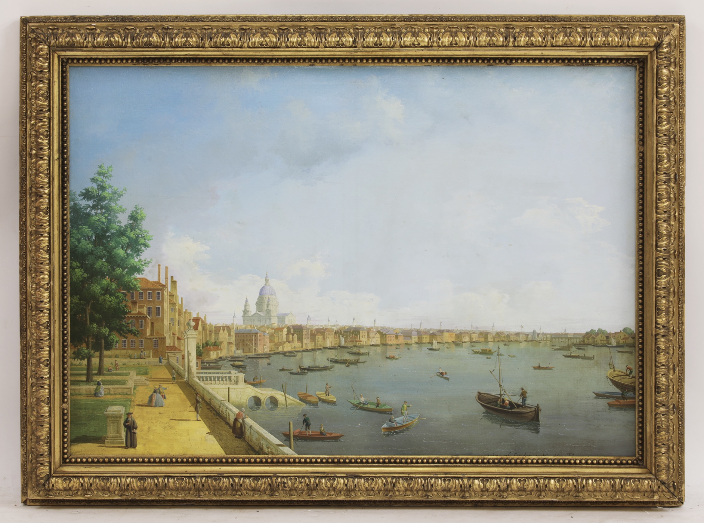 18th-century copy of Canaletto’s The Thames from Somerset House Terrace looking towards the City