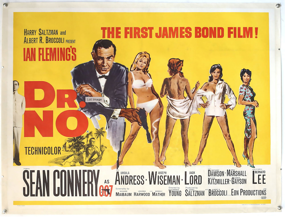 James Bond film poster for Dr No