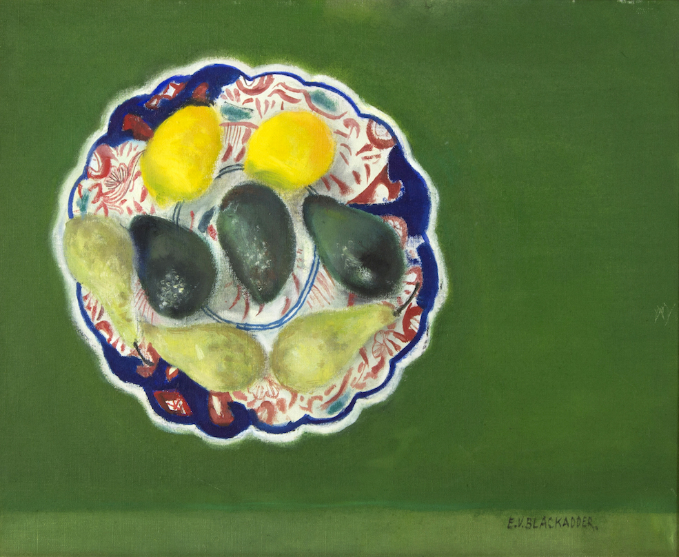 Japanese Plate with Fruit Dame Elizabeth Blackadder