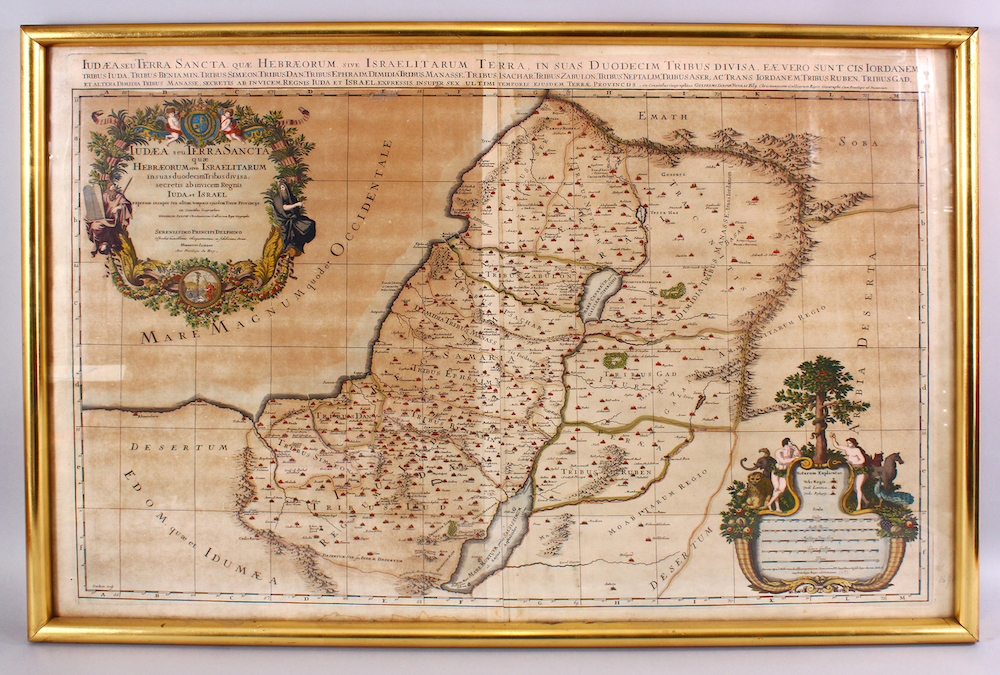 Map of Israel that belonged to Golda Meir