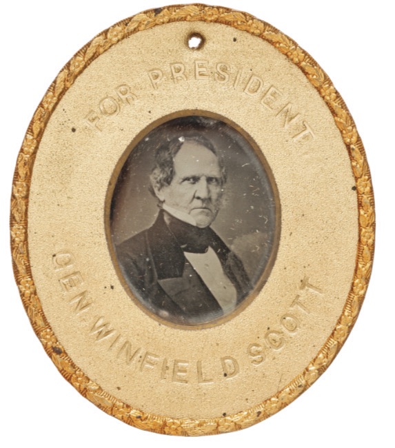 'Gen Winfield Scott for President' campaign badge