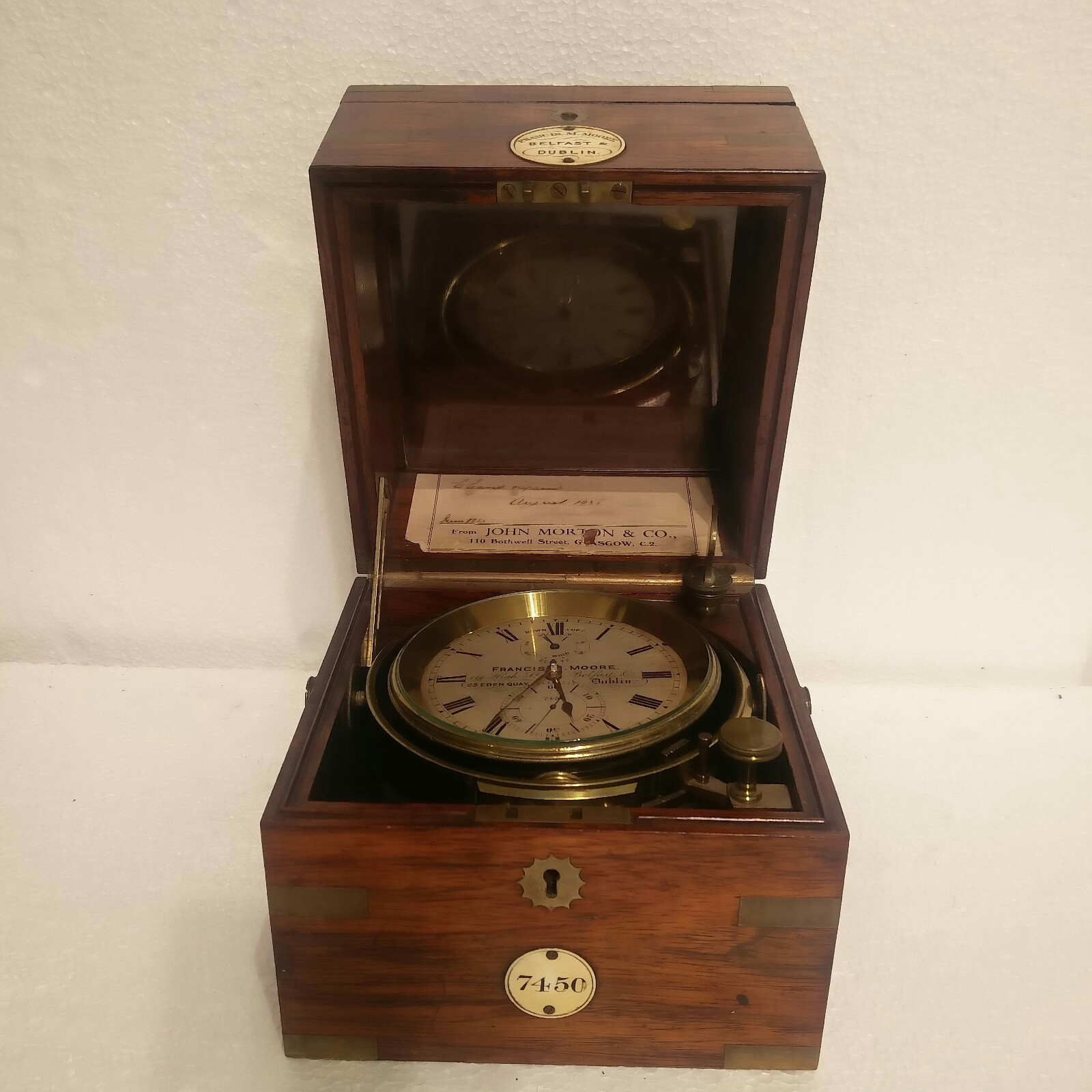 An antique marine chronometer
