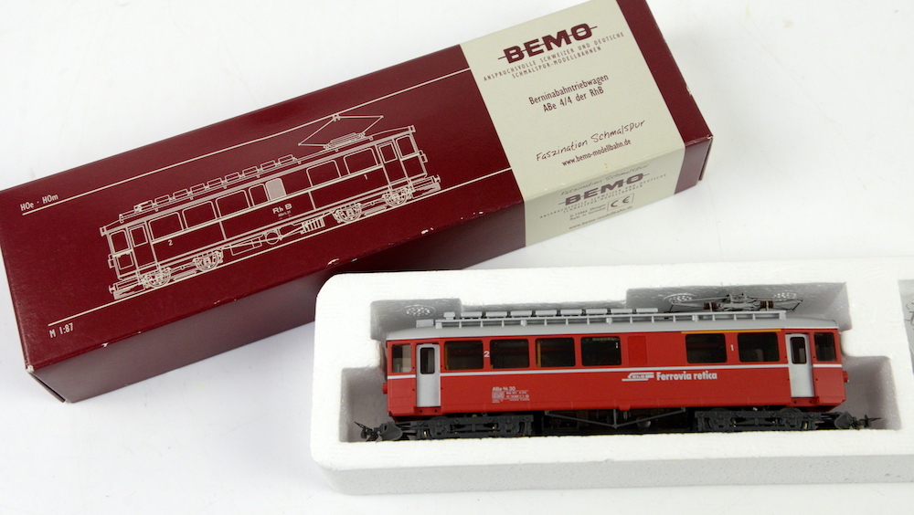 A BEMO locomotive train set