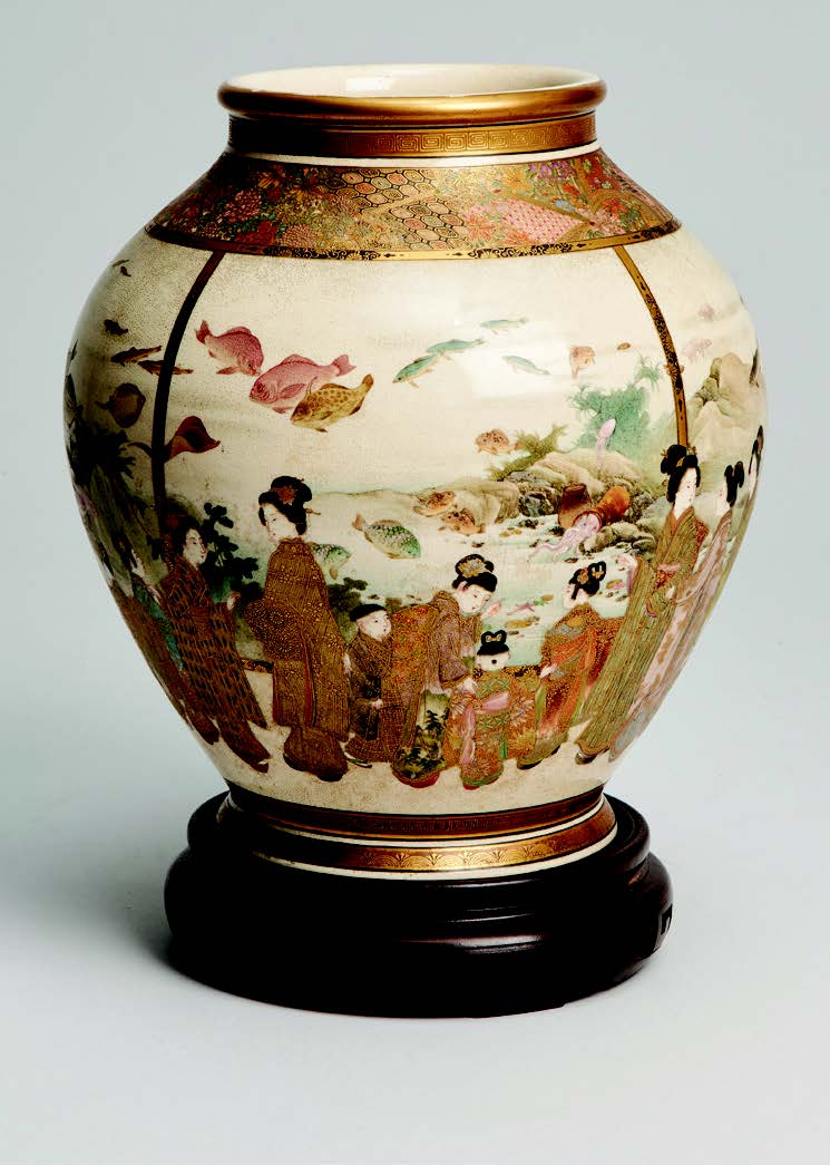 An interesting Japanese Meiji-period vase signed Fuzan Ryun