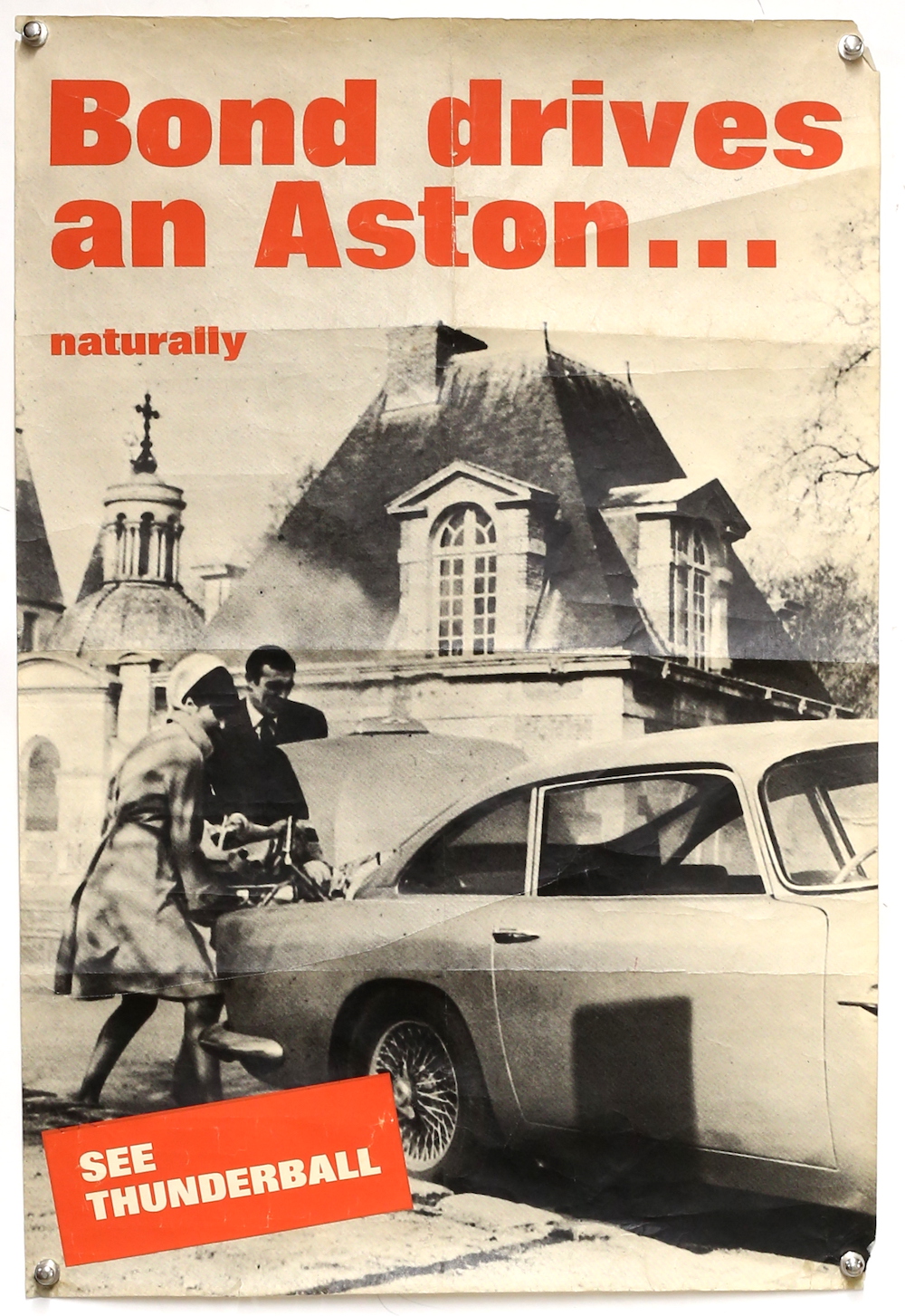 A James Bond Aston Martin advertising poster