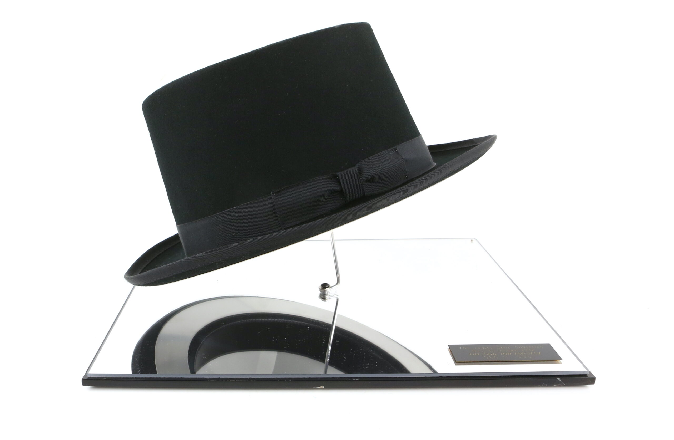 replica top hat as worn by Oddjob in James Bond film Goldfinger
