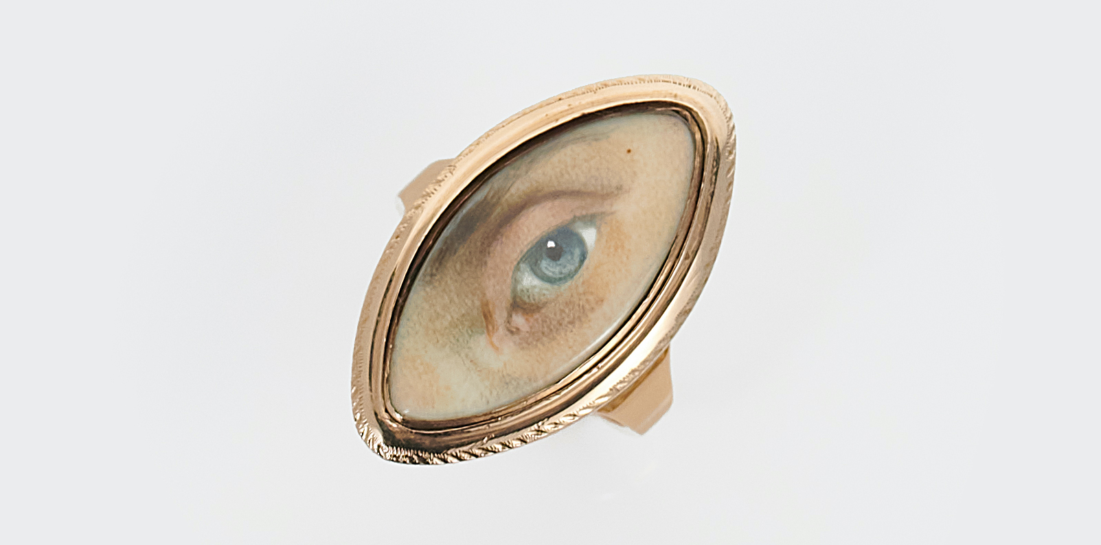 Antique Georgian lover's eye ring