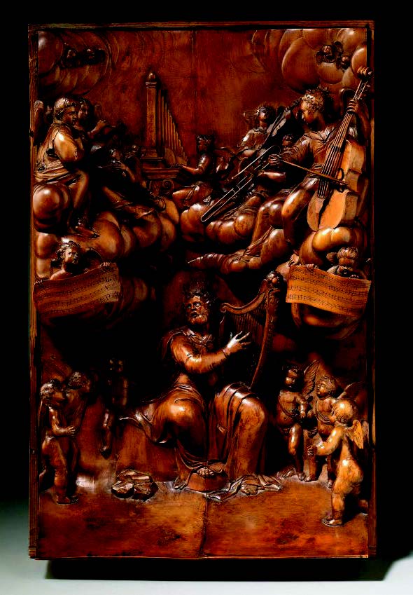Grinling Gibbons’ St David’s panel, now seen at Fairfax House, York