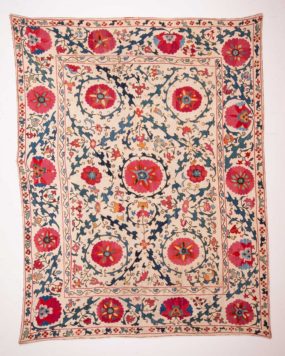 Seref Ozen, Samarkand suzani, Uzbekistan, 19th century