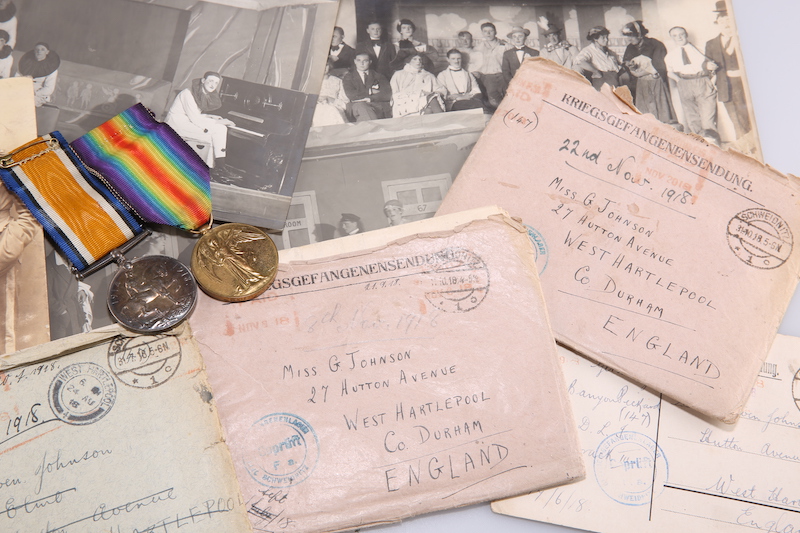 Wartime love letters sent to Gwen Johnson of Hartlepool