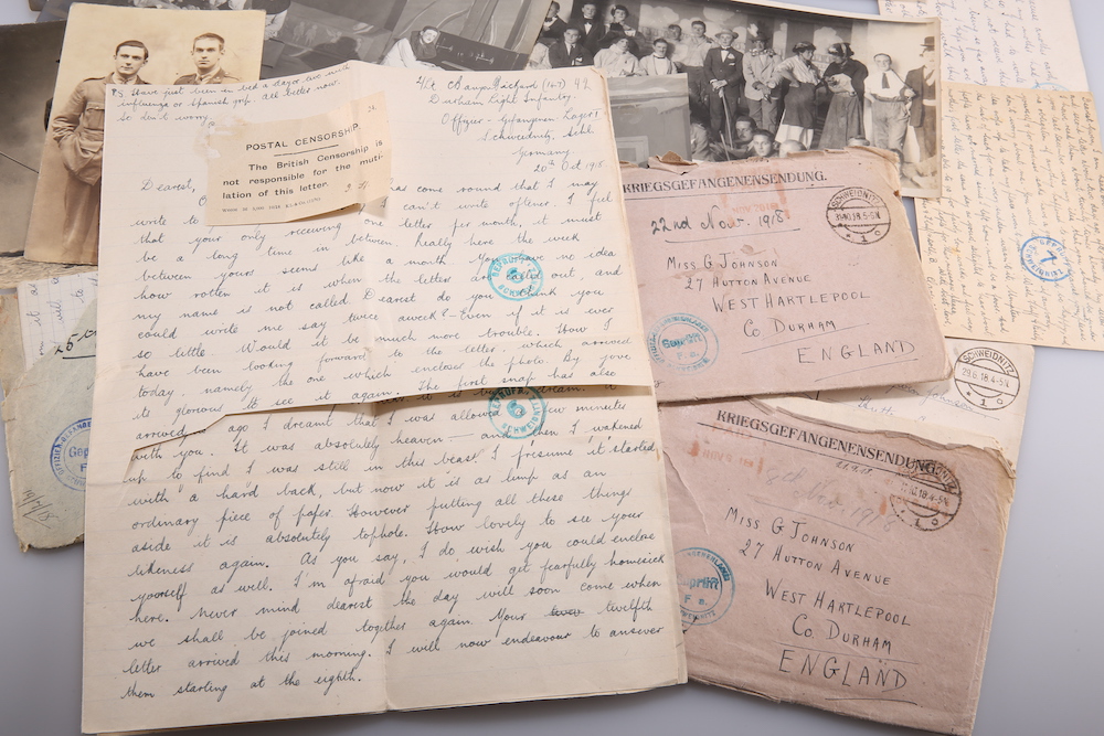 Wartime love letters sent to Gwen Johnson