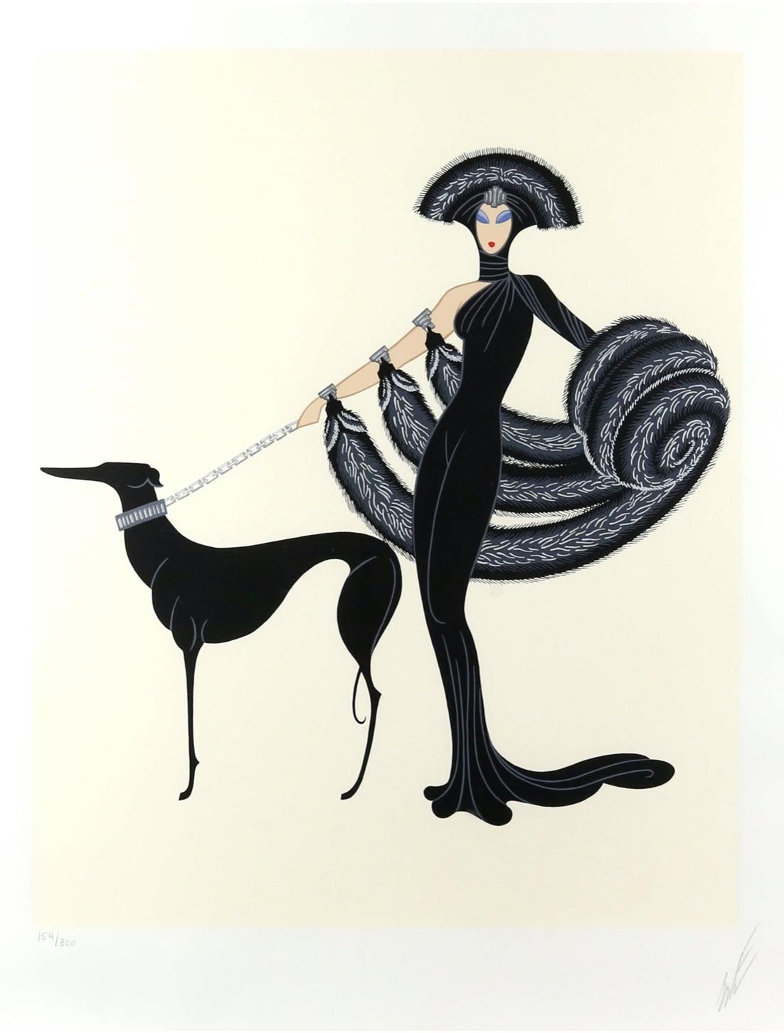 Erté’s Art Deco-inspired Symphony in Black