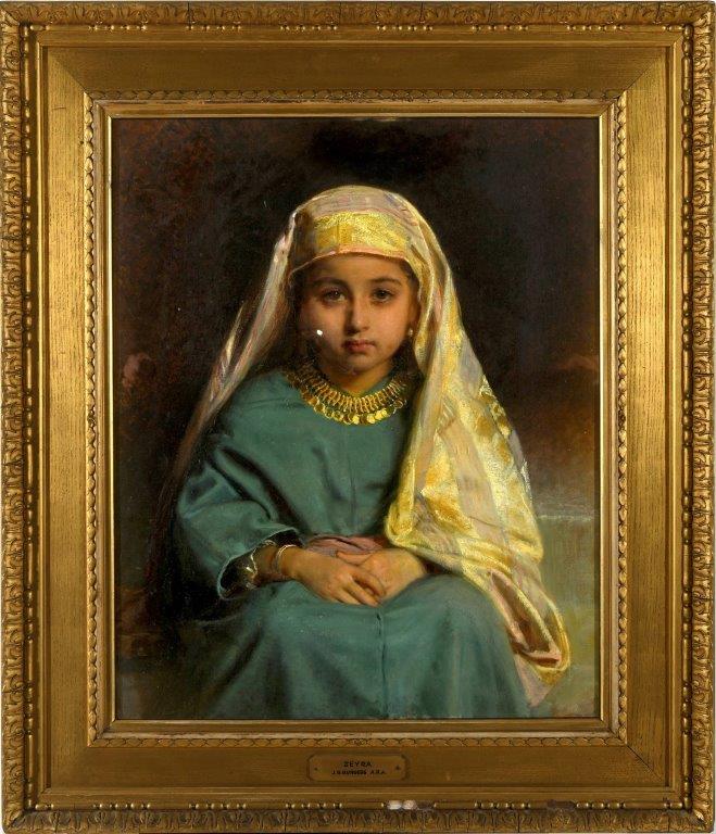 John Bagnold Burgess's Royal Academy exhibit from 1880 entitled `Zehra'