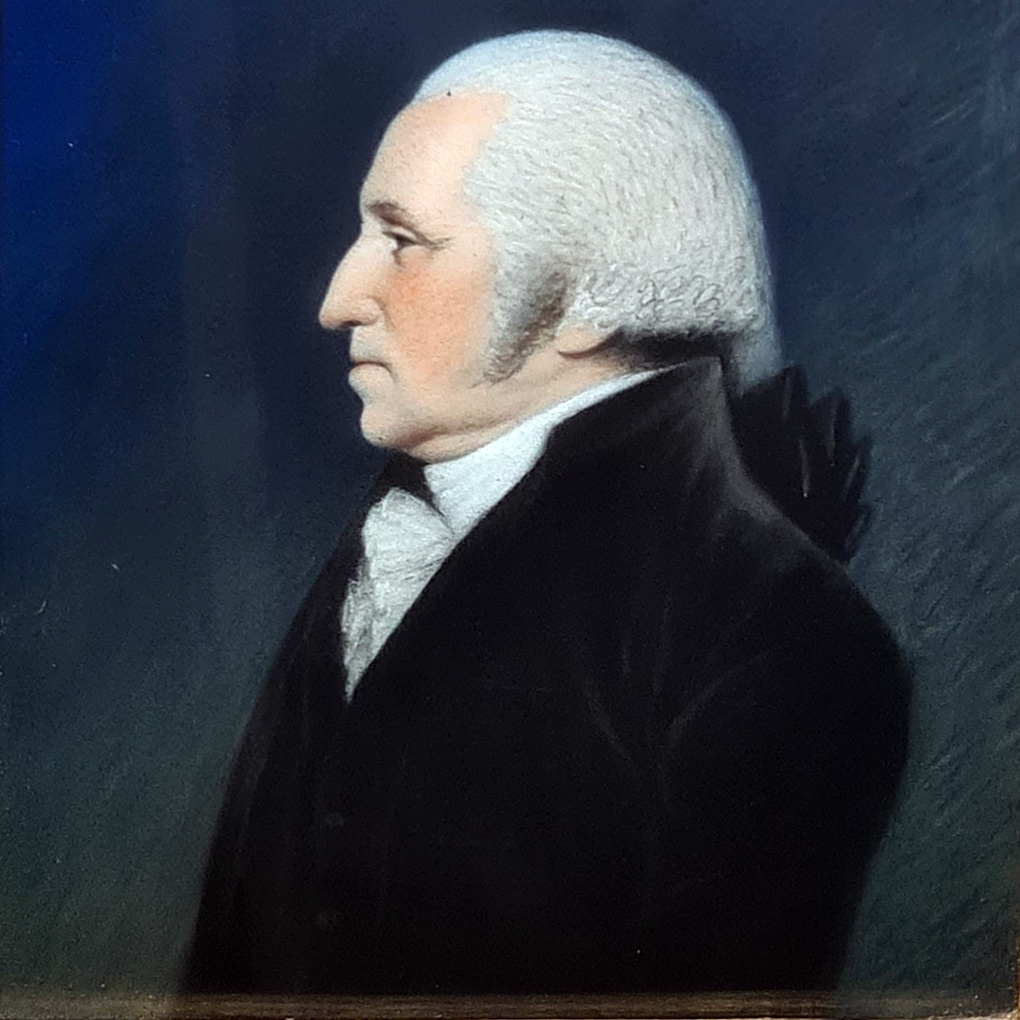Portrait of the first US President George Washington