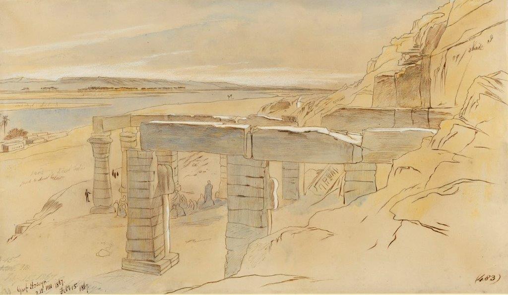 Edward Lear Garf Hoseyn in Egypt from 1867